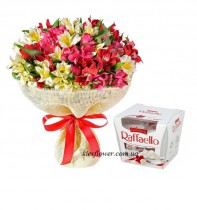 51 Alstroemeria + Raffaello